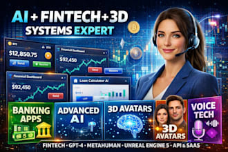 do ai virtual 3d metahuman avatar bank webapp fintech voice receptionist website