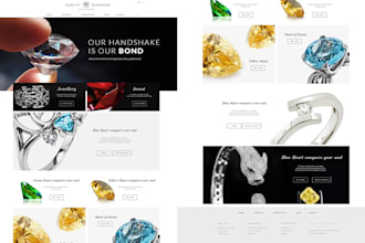 design jewelry website, jewelry shopify website, build ecommerce website shopify