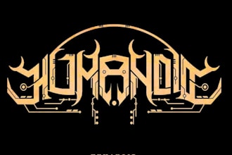 design a technical metal logo for your band