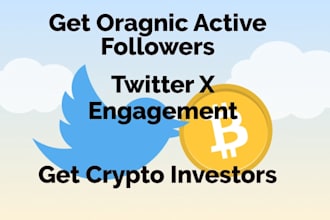 token growth, twitter engagement, x channel promotion, crypto subscribers
