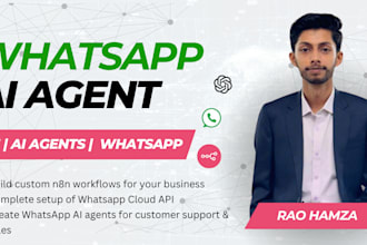 create whatsapp ai chatbot and automation with n8n or python