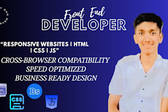 responsive websites by a skilled front end developer