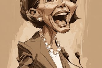 make a political cartoon art