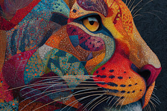 animal color abstract art