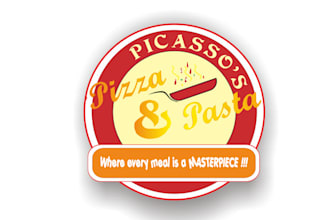 design high definition motivation pizza pasta logo