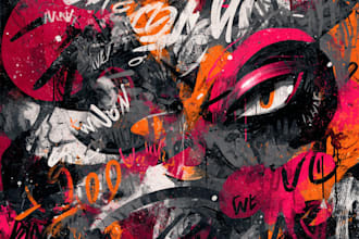 do illustration expresionism art, graffity, abstract