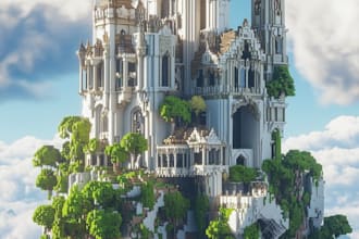 create fantasy and medieval minecraft builds for your world