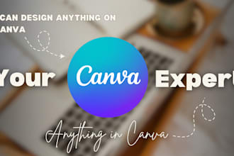 design anything in canva professionally will be your design expert