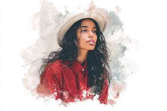 do digital watercolor illustration