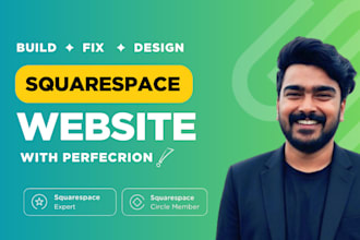 fix and build squarespace website to perfection