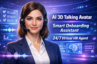 build real time 3d talking avatar assistant,ai employer onboarding  avatar agent