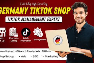 setup germany tiktok shop, german tiktok product listing german tiktok marketing
