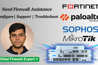 configure your fortinet, paloalto, sophos firewall