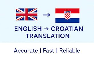 translate text from english to croatian croatian to english