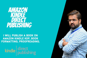 publish book on amazon kindle KDP, book formatting, proofreading