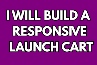 create a responsive launch cart