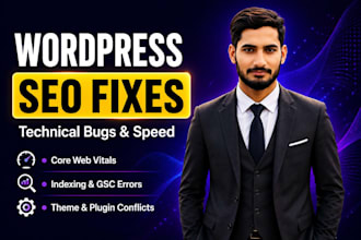 fix wordpress SEO issues, technical bugs, and indexing errors quickly