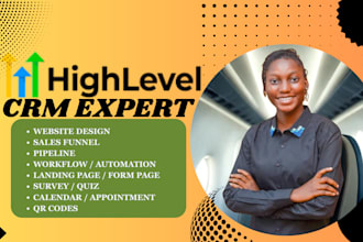 do gohighlevel sales funnel website design landing page ghl automation expert