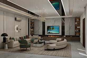 premodel smart cgi living space design, bathroom space, kitchen decor, bedroom