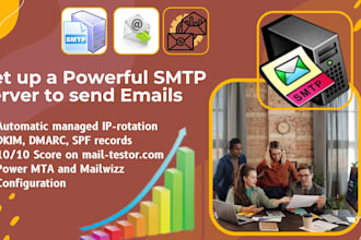 setup SMTP server with powermta mailwizz on your vps server to send emails