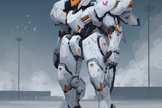 design futuristic mecha characters