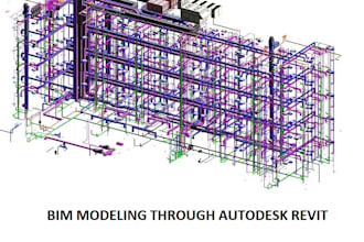 design bim models, mep, hvac, plumbing, fire fight plans in revit