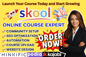 setup your online course community on skool, circle or udemy for growth setup