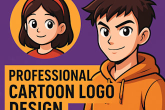 design a cartoon caricature logo or mascot for your brand