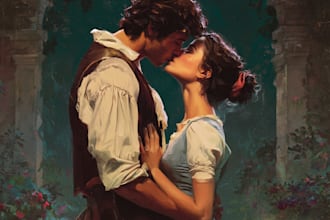 do illustrated romance book cover design