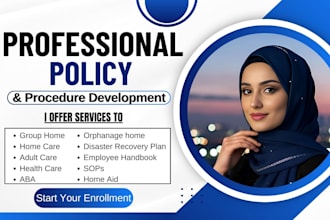 write healthcare, home care policy and procedure manual