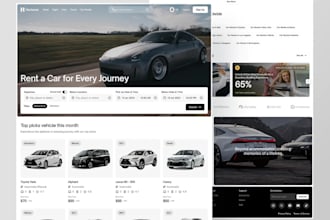 develop fleet car website, car dealership, fleet management, car rental website