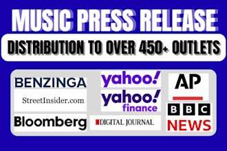 do music press release writing PR distribution submit press release