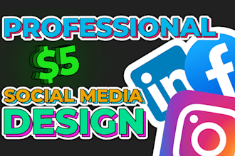 design eye catching social media posts for you