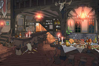 draw custom background illustrations for any theme