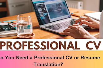 translate english bangla CV resume professionally