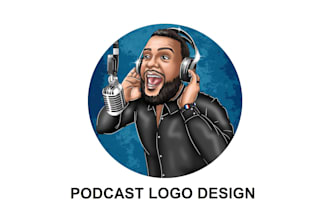 do minimalist podcast cover art and podcast logo design