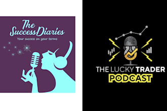 do unique podcast logo design or podcast cover art