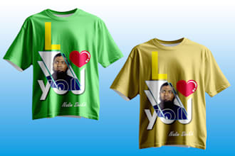 create a t shirt design in modern style
