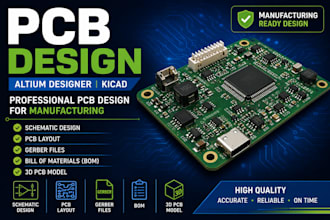design pcb in altium designer and kicad for manufacturing