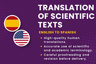 translate scientific texts from english to spanish