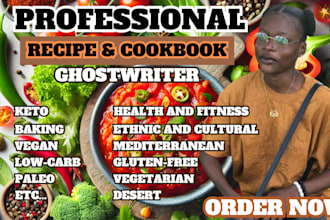 do KDP cookbook formatting, cookbook writer, recipe writer, cookbook design