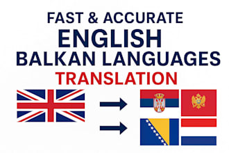 accurately translate english to all balkan languages