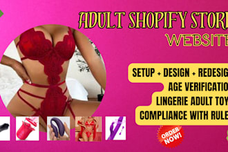 build adult shopify dropshipping store, lingering store with SEO optimized