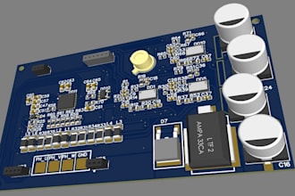 implement schematic design, pcb production, and pcba generation, using kicad etc