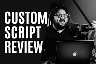 read and give feedback on your stage script or screenplay