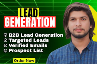 do b2b lead generation, linkedin research, and email list building