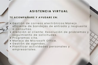 seré tu asistente virtual y personal