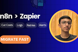 migrate zapier or make automations to n8n with airtable, API workflows