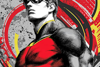 draw you a dc or marvel style comic book superhero