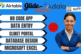 airtable,data entry,build website,microsoft excel,n8n,supabase, client portal